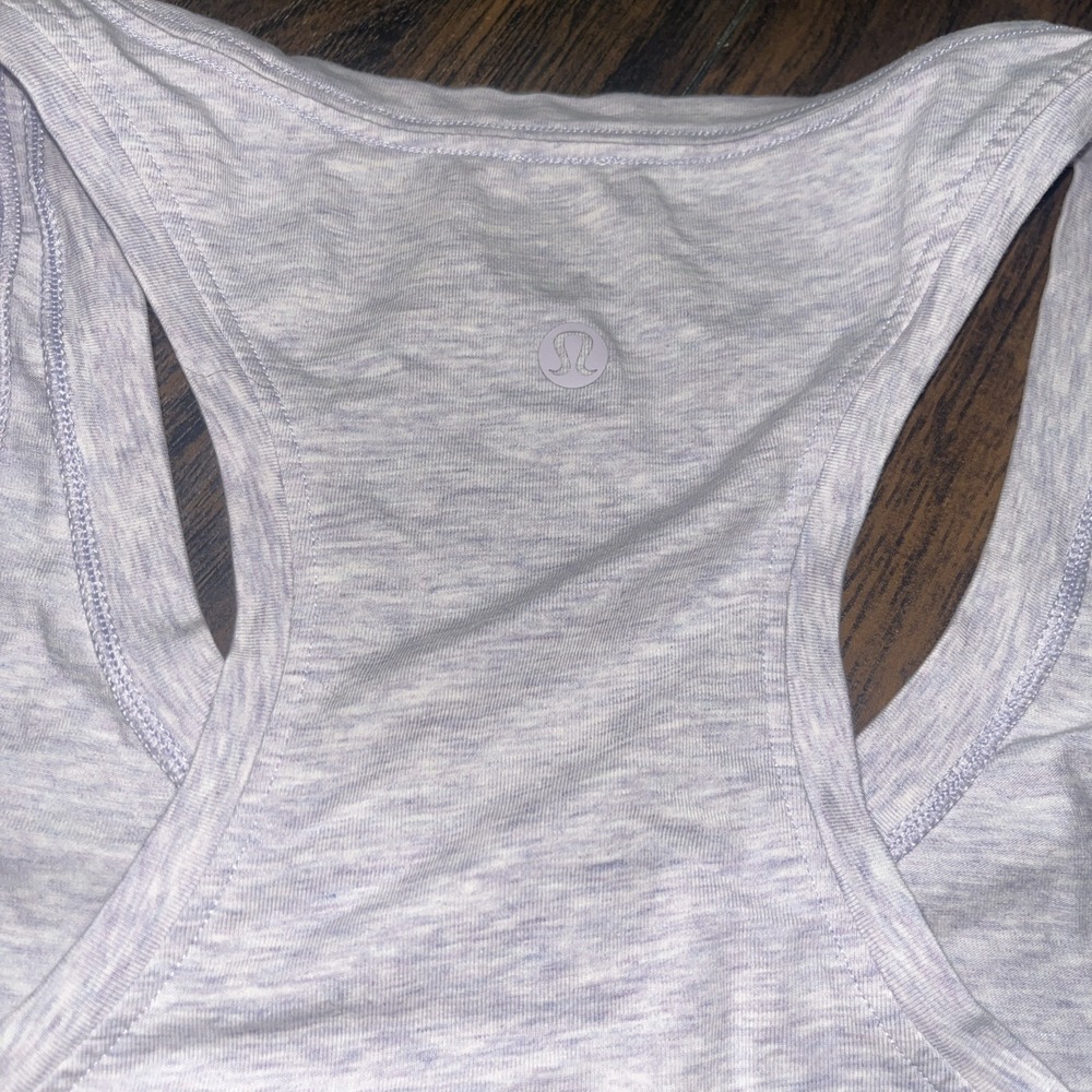 Lululemon Heathered PURPLE Racerback Tank Top Lightweight Athletic Size XS*